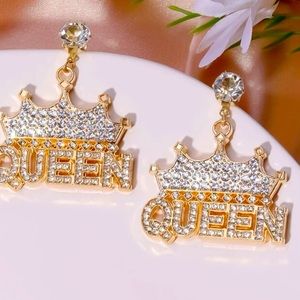 queen earrings